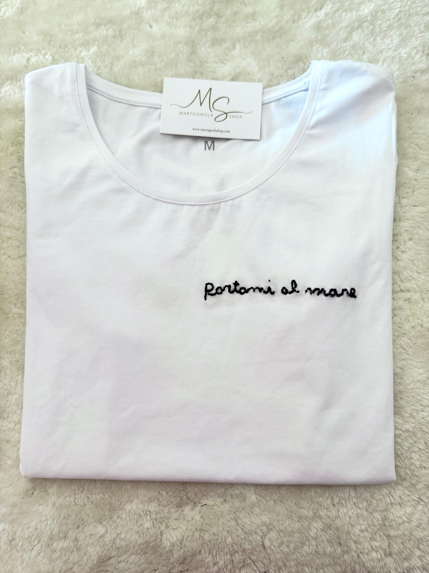 T-Shirt personalizzata ricamo “Portami al mare”