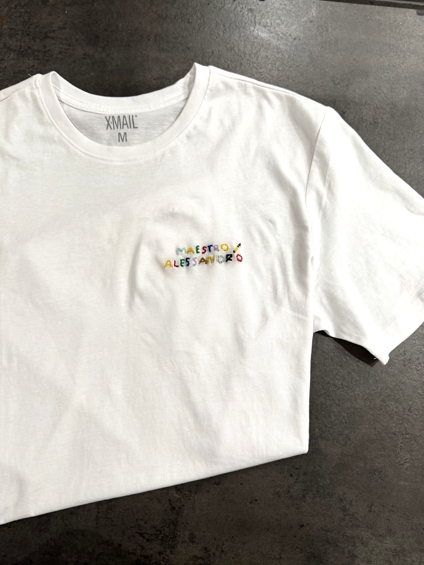 T-shirt ricamo “Maestra/o + nome“
