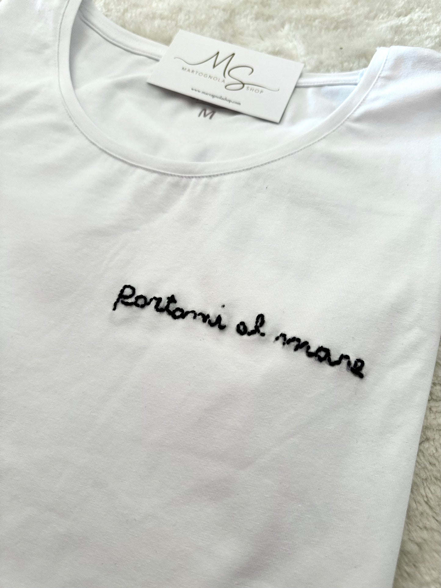 T-Shirt personalizzata ricamo “Portami al mare”