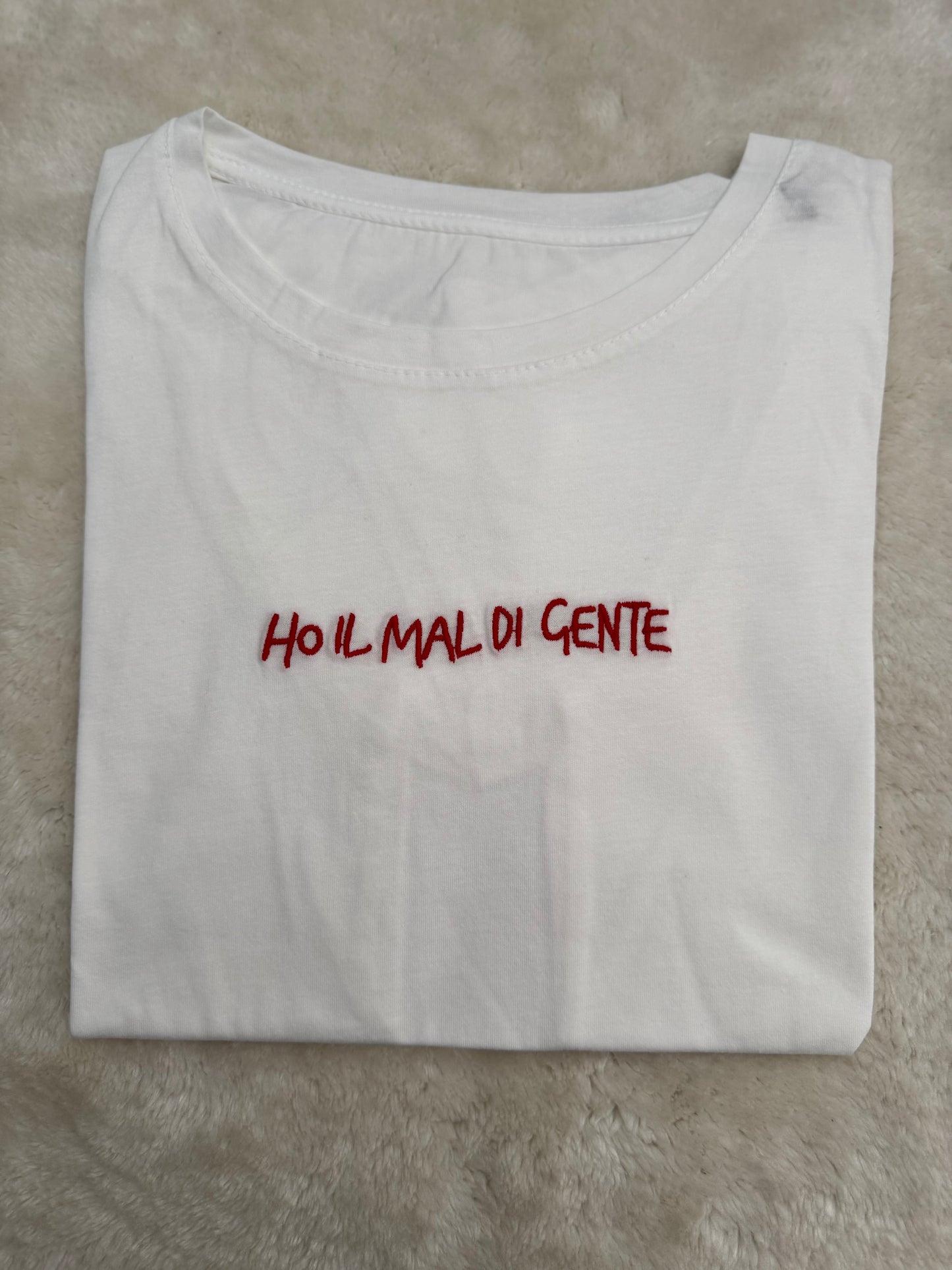 T-Shirt “Ho mal di gente”
