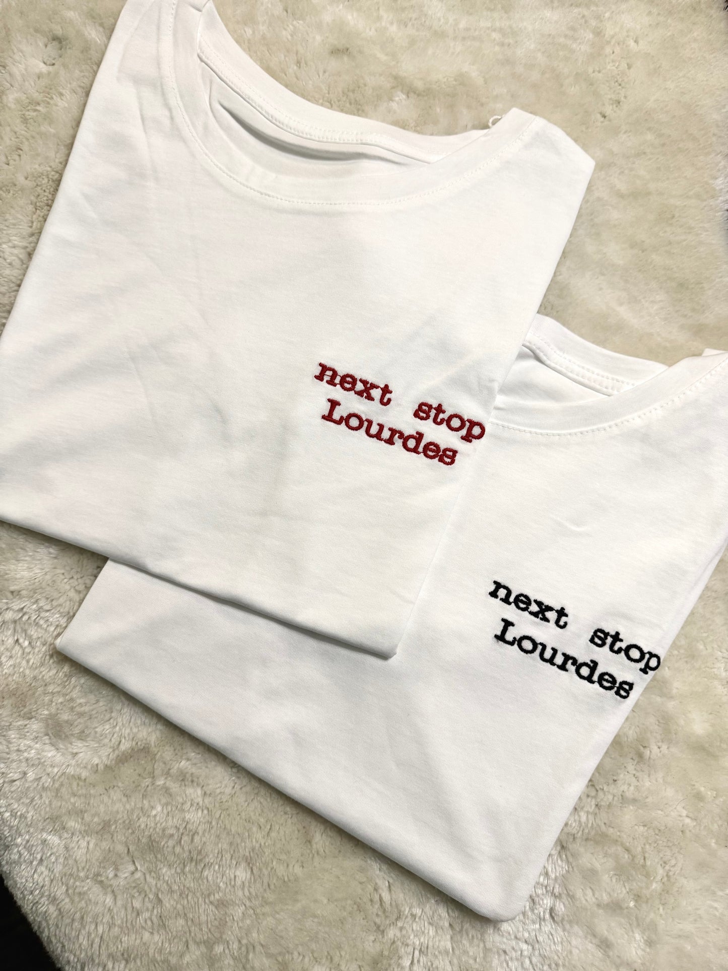 T-Shirt “Next Stop Lourdes”