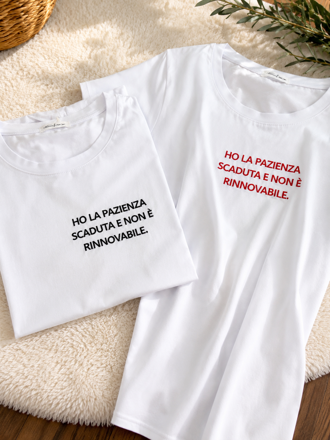 T-shirt “ho la pazienza scaduta e non è rinnovabile”