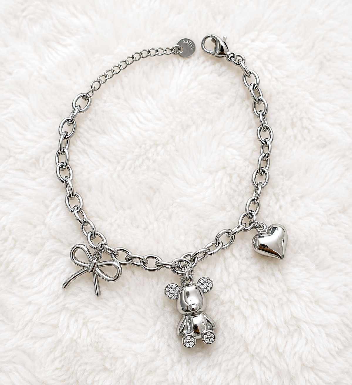 Bracciale fiocco teddy