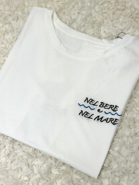 T-Shirt “Nel bere e nel mare”