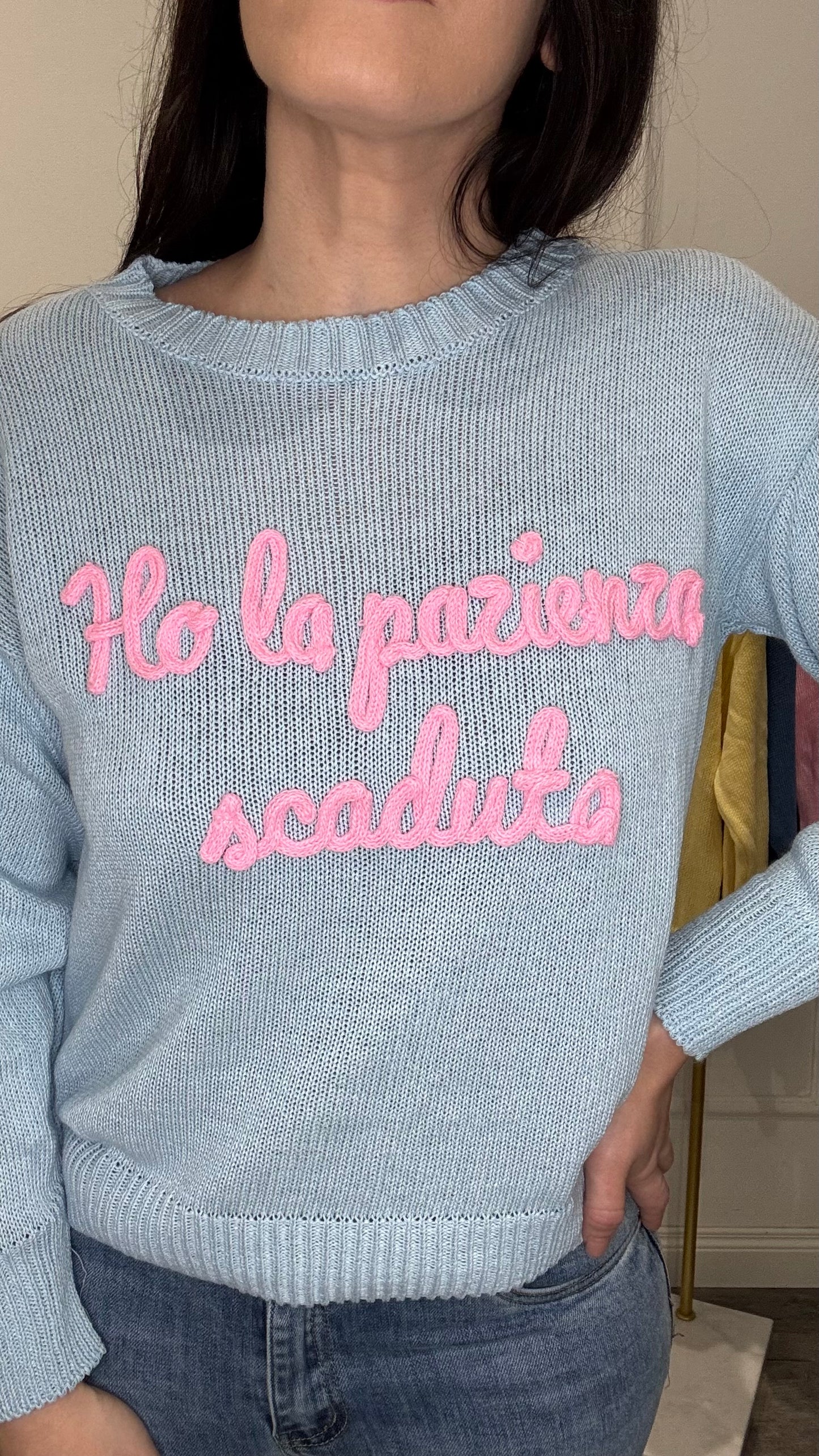 Maglioncino “Ho la pazienza scaduta”