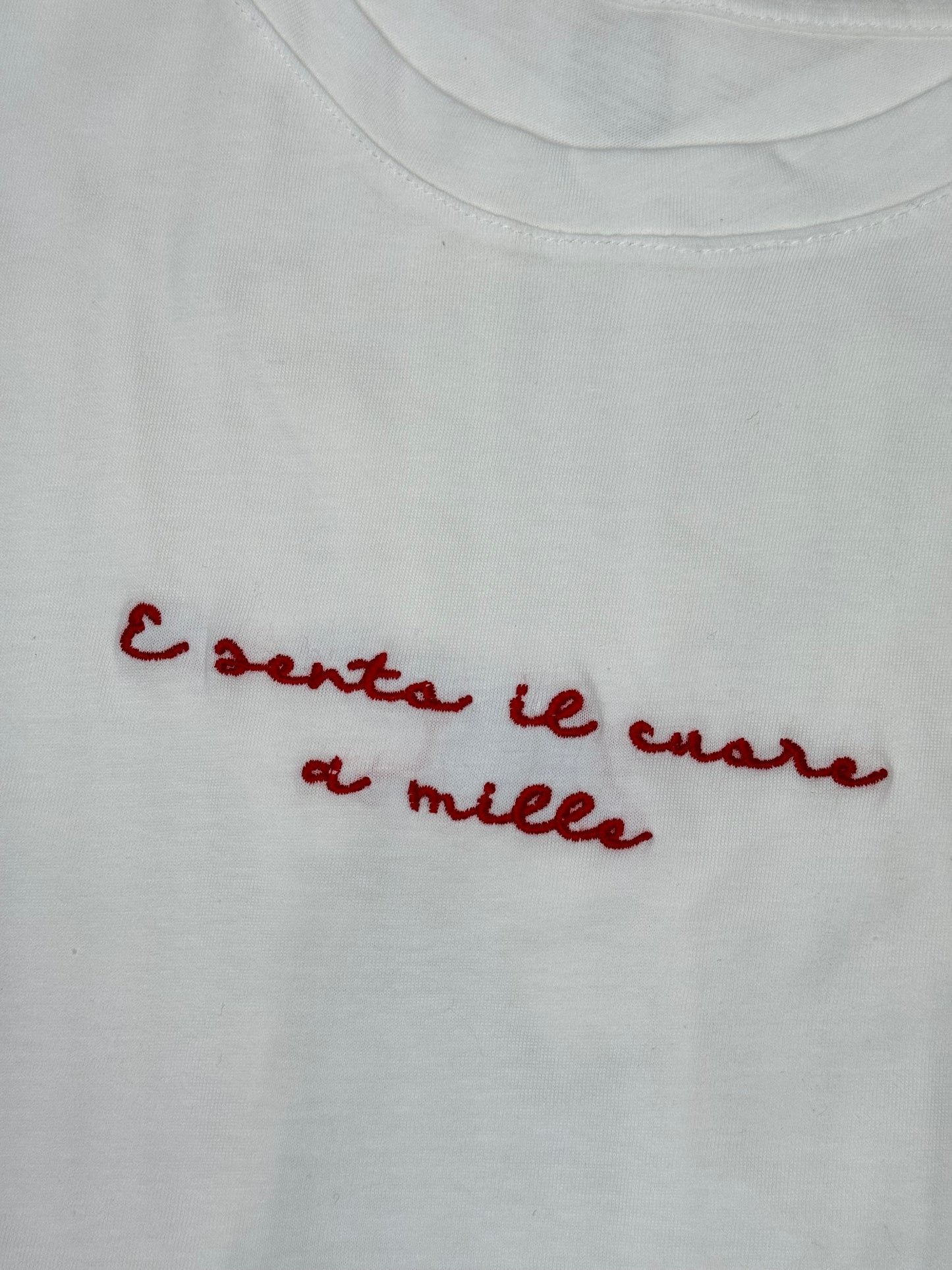 T-Shirt “e sento il cuore a mille”