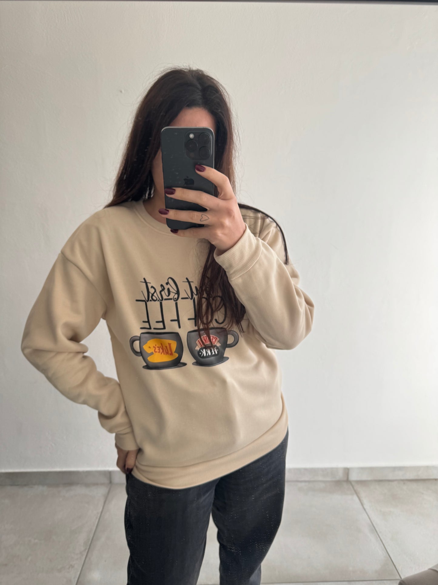 Felpa “But First, Coffee” Gilmore Girls x Friends Edition ☕