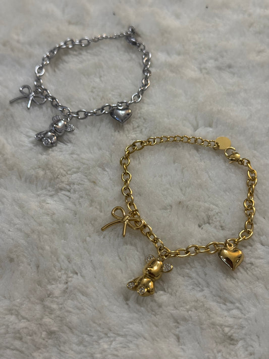 Bracciale fiocco teddy