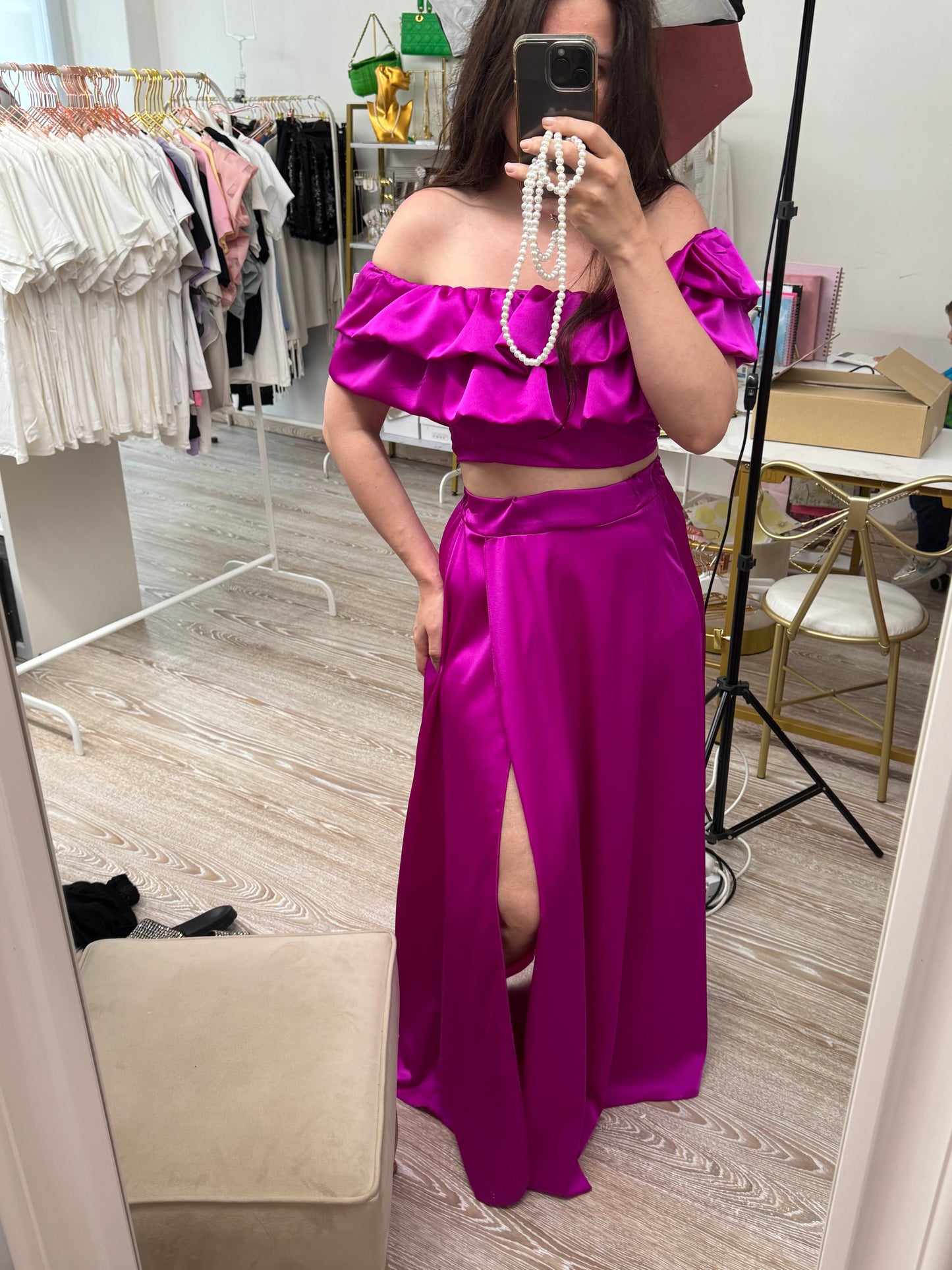 Coordinato top e gonna