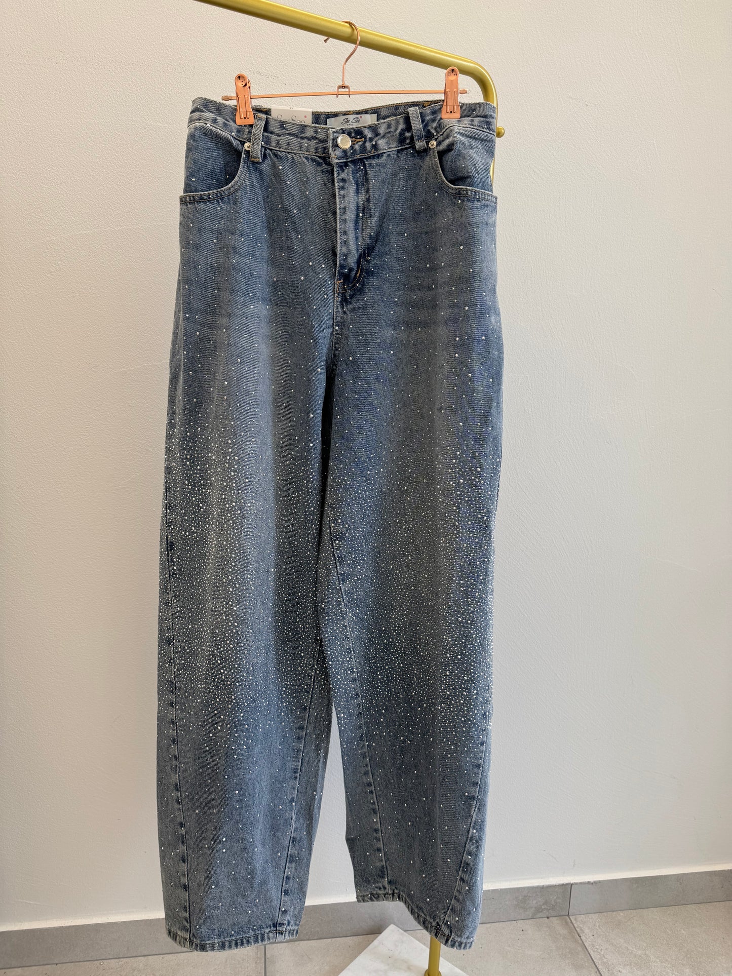 Jeans strass Baggy