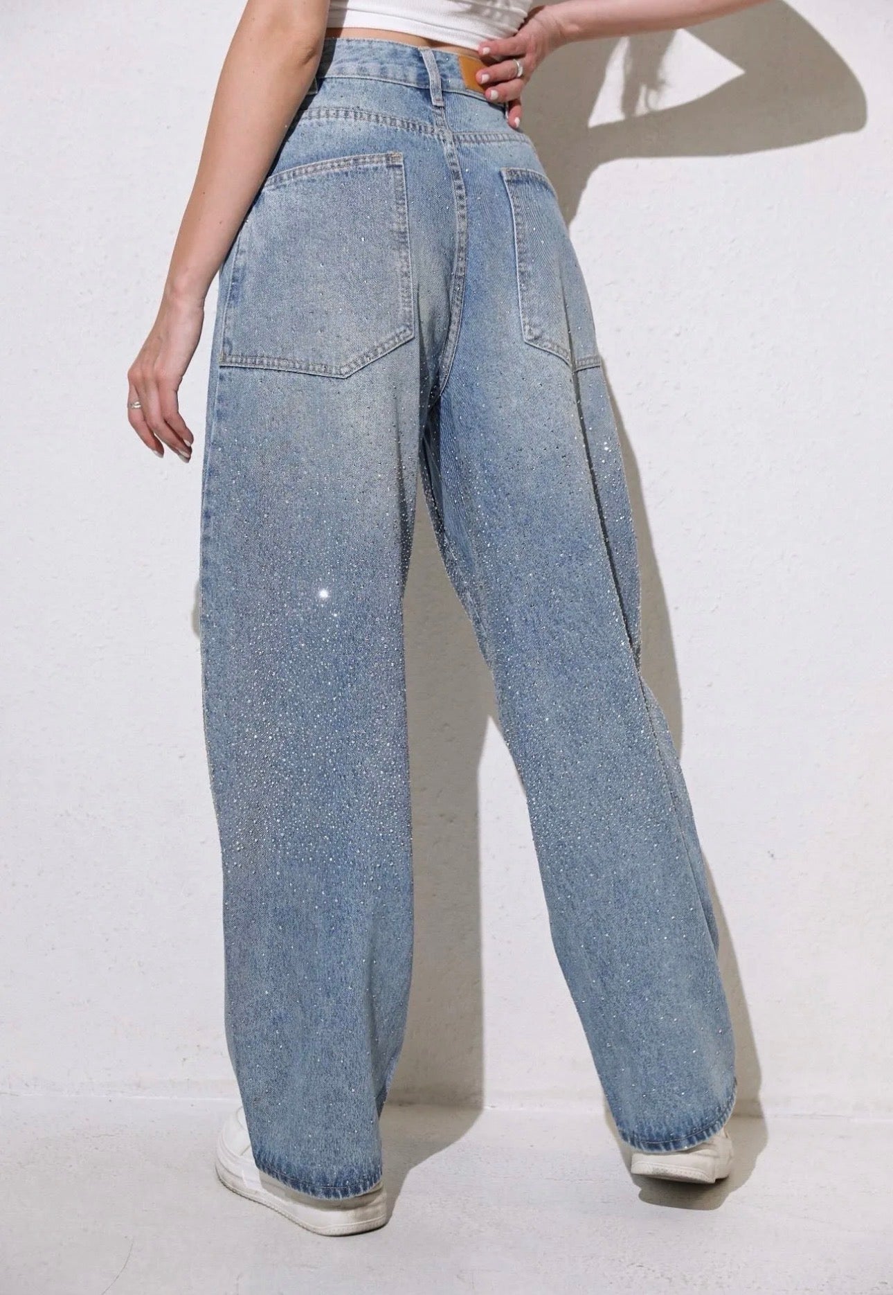 Jeans strass Baggy