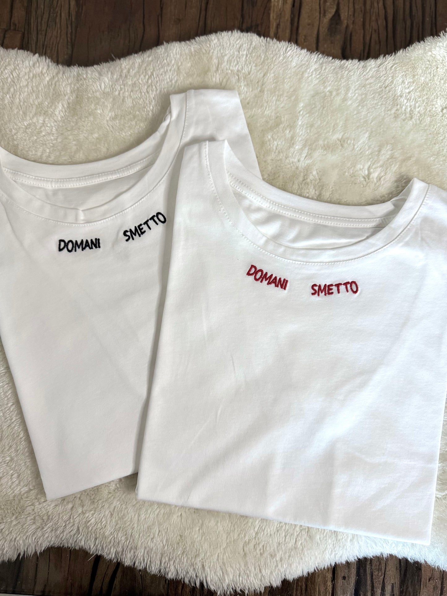 T-Shirt “Domani smetto”