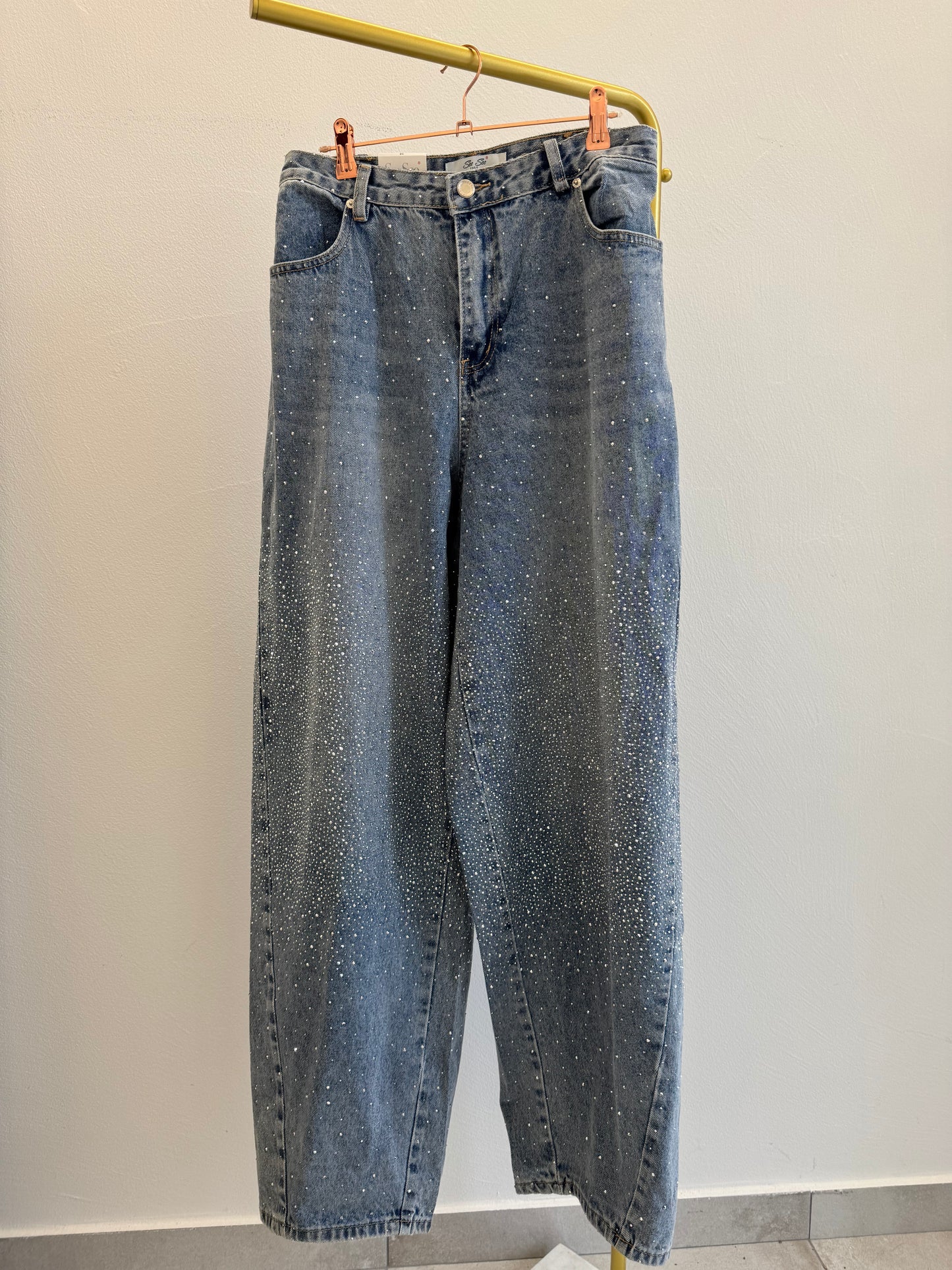 Jeans strass Baggy