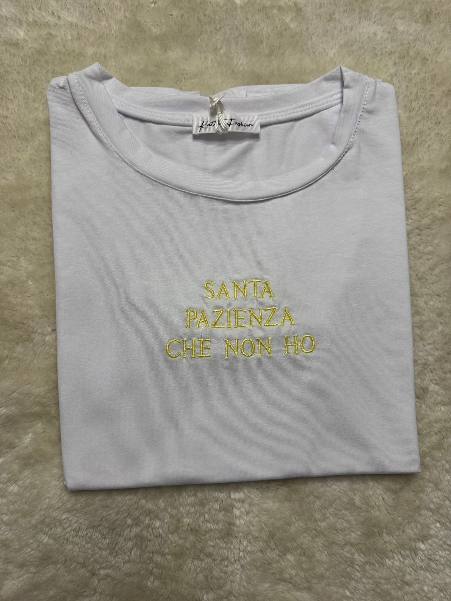 T-shirt “Santa pazienza che non ho”