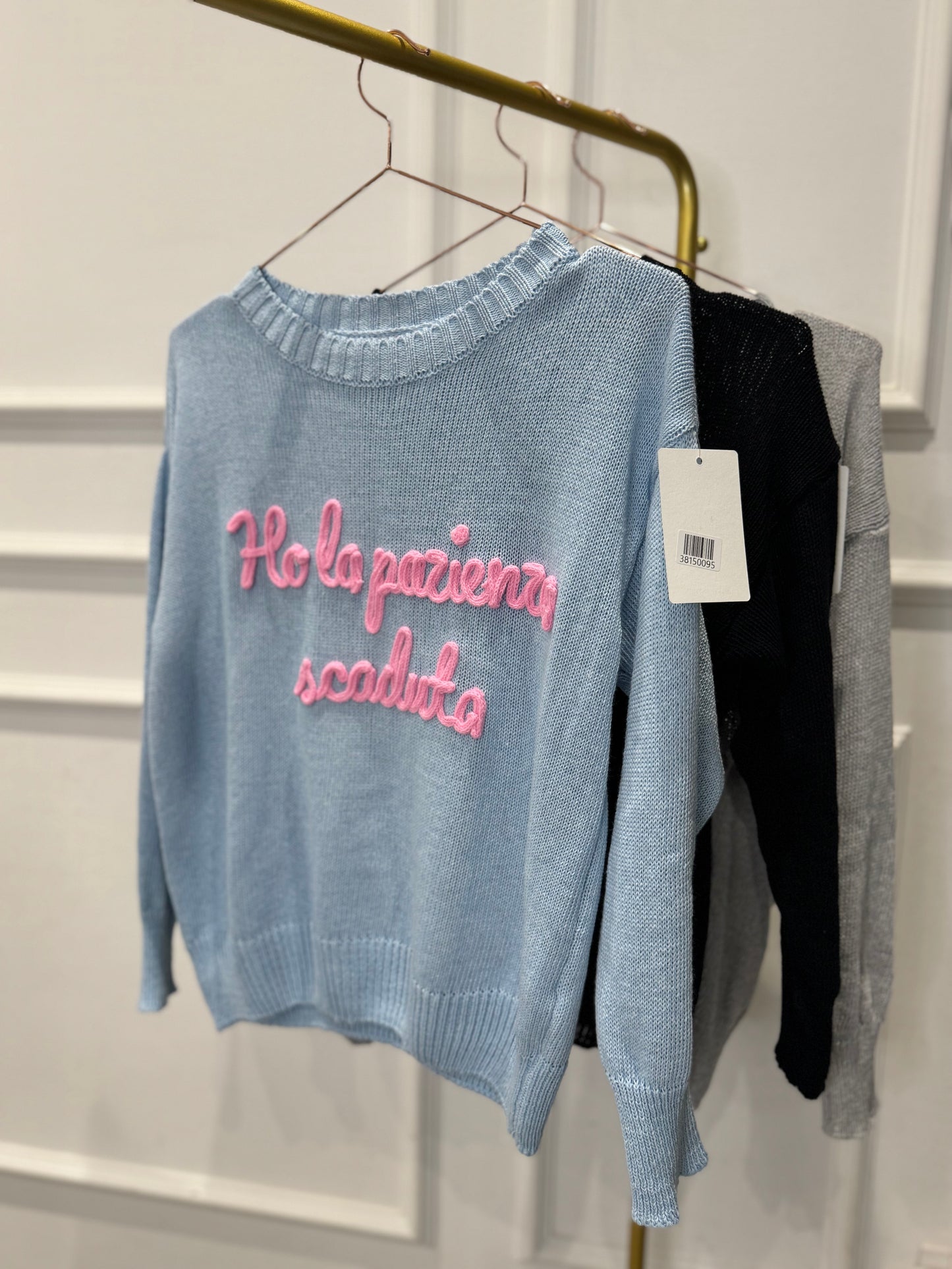 Maglioncino “Ho la pazienza scaduta”