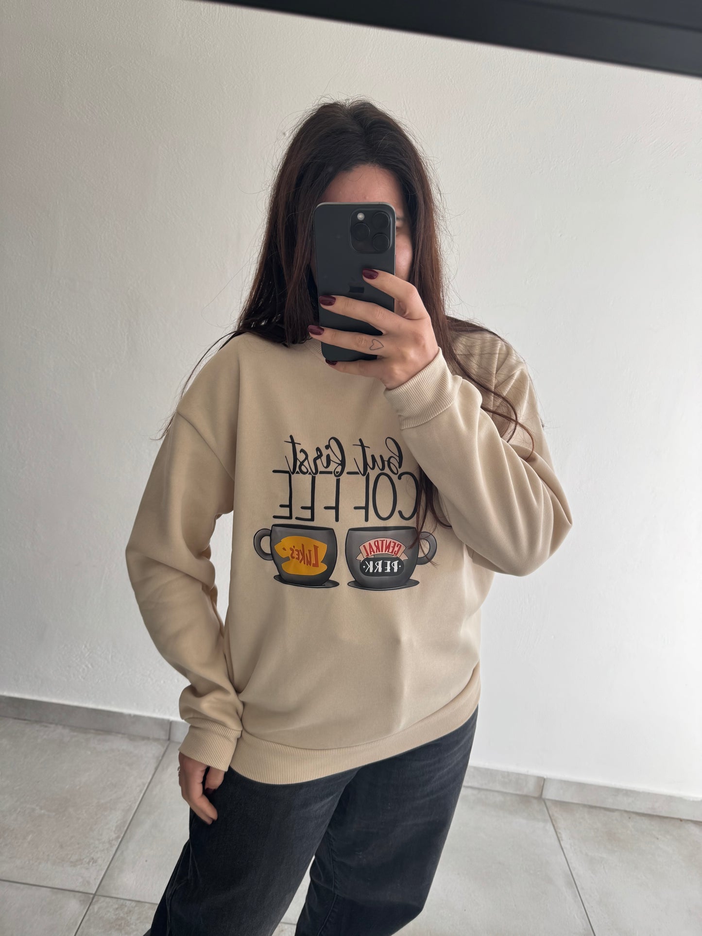Felpa “But First, Coffee” Gilmore Girls x Friends Edition ☕