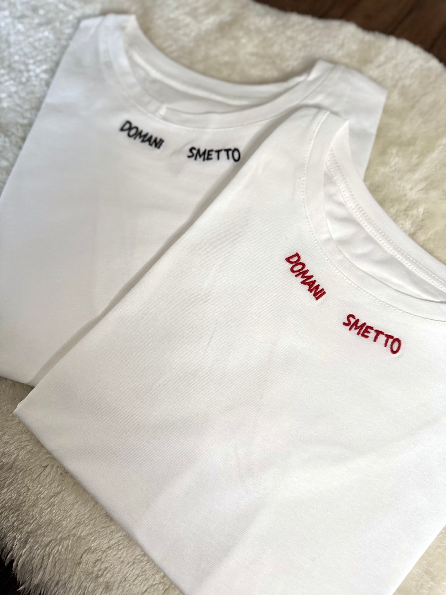 T-Shirt “Domani smetto”