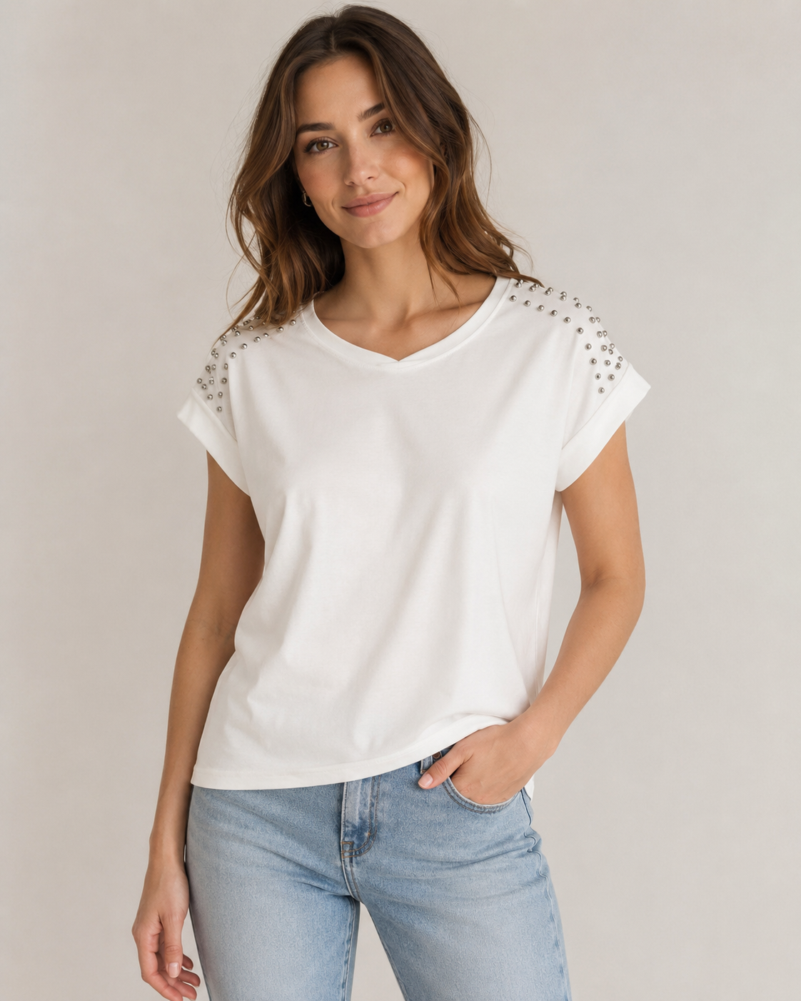 T-Shirt borchie