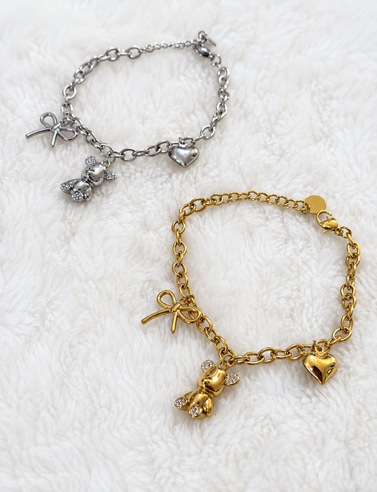 Bracciale fiocco teddy